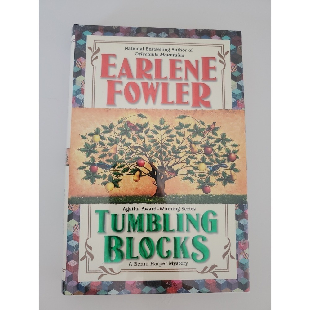 Tumbling Blocks Earlene Fowler Signed First Edition Benni Harper Mystery Book